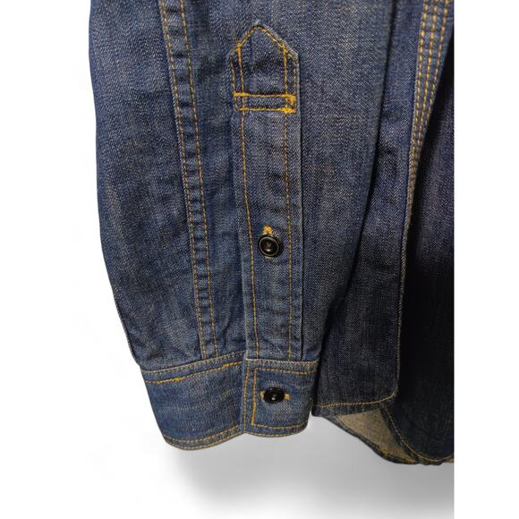 Industrie Casual Button Down Mens Denim Shirt sz Large - Picture 6 of 6